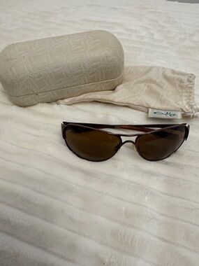Oakley Brown Aviator Sunglasses with Case